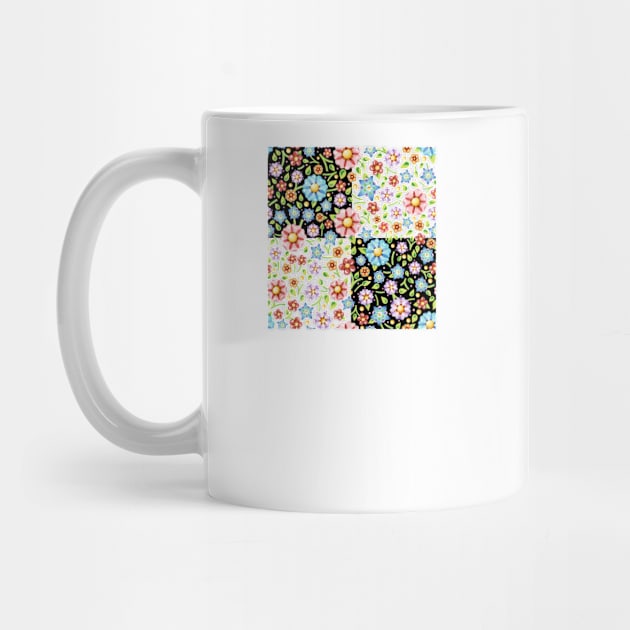 Millefiori Floral Checks by PatriciaSheaArt